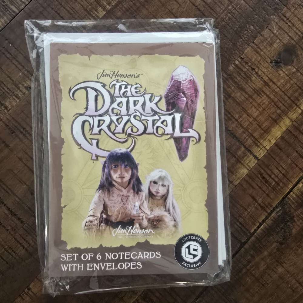 Loot Crate The Dark Crystal Notecards - Brown and White